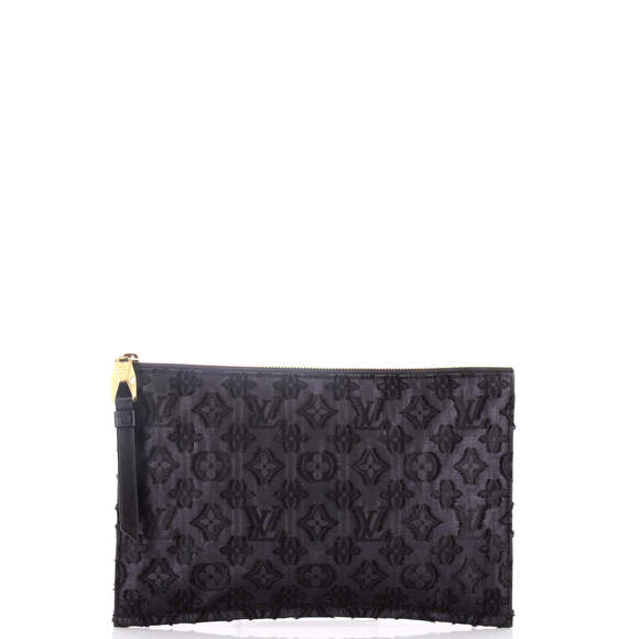 Louis Vuitton Handbags - Louis Vuitton Flat Zip Pochette Limited Edition Monogram Lurex Canvas